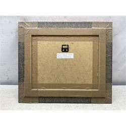 James Wright (British 1935-): 'Birch Farm' 'Ploughing Team' 'Time for Rest' 'South Mill' 'Copley Thorns' Norfolk Landscapes, set of five oils on board signed, titled on labels verso max 17cm x 27cm (5)