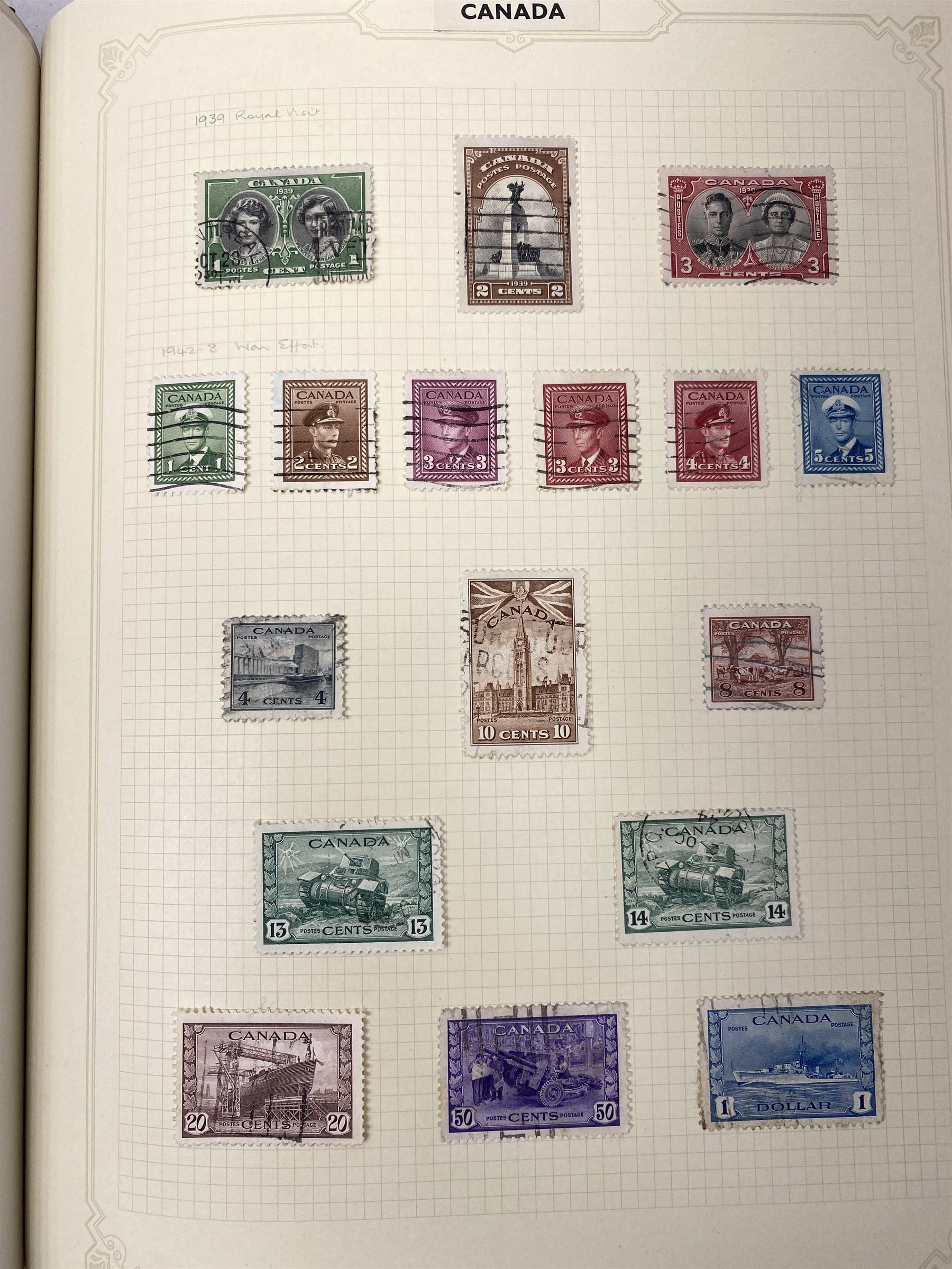 Canada Queen Victoria and later stamps, including 1852-57 six pence, ten pence etc, duplicates throughout showing variation, various King Edward VII issues, stamps on covers, Queen Elizabeth II unused blocks etc, housed in an album