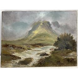 John Sinclair RA (British 1872-1922): 'Eagle Crag' Cumbria, oil on board signed, titled verso 45cm x 61cm (unframed)