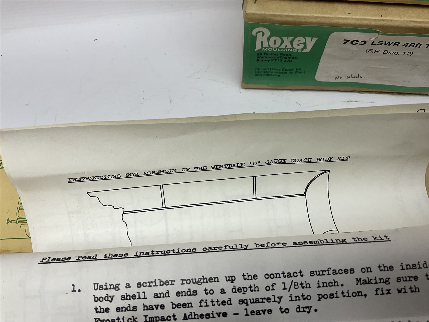 Eighteen boxed '0' gauge model railway kits for coaches and wagons from various makers, to include Roxey Mouldings, Slater’s Wagon Kits, Parkside Dundas, Blacksmith Models etc, all in original boxes (18)
