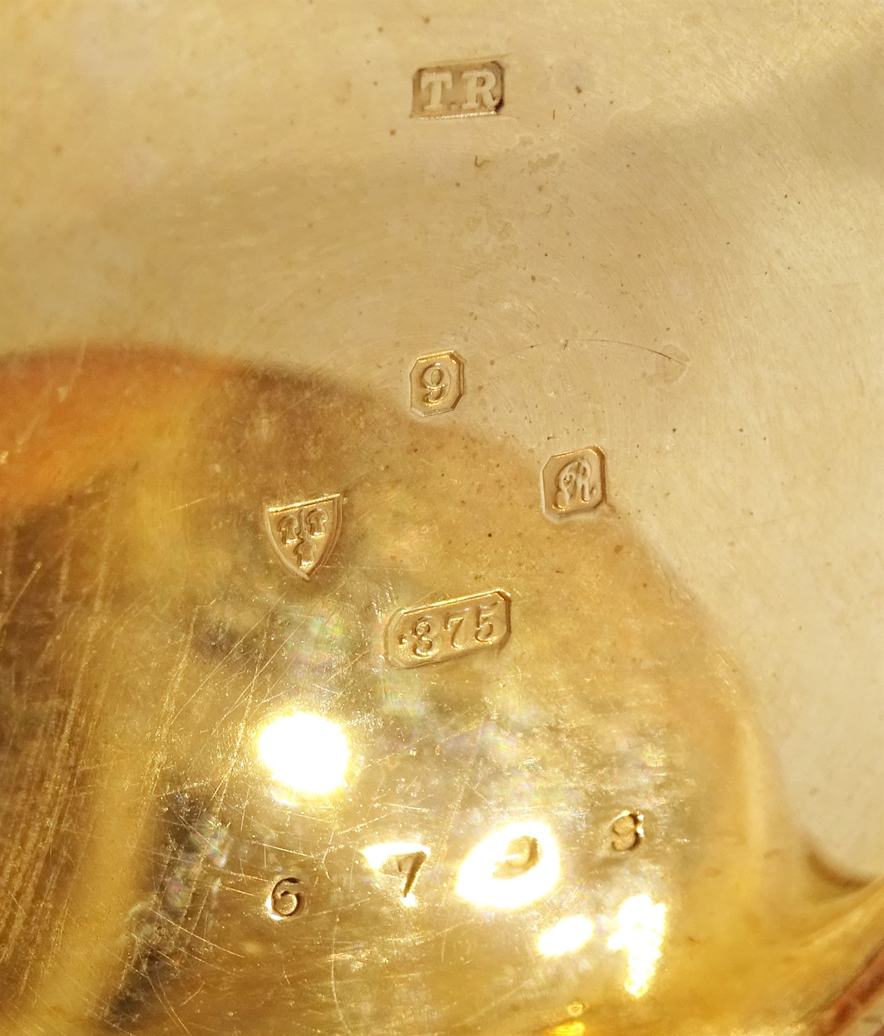 Early 20th century 9ct rose gold, open face lever pocket watch, the movement signed  The 