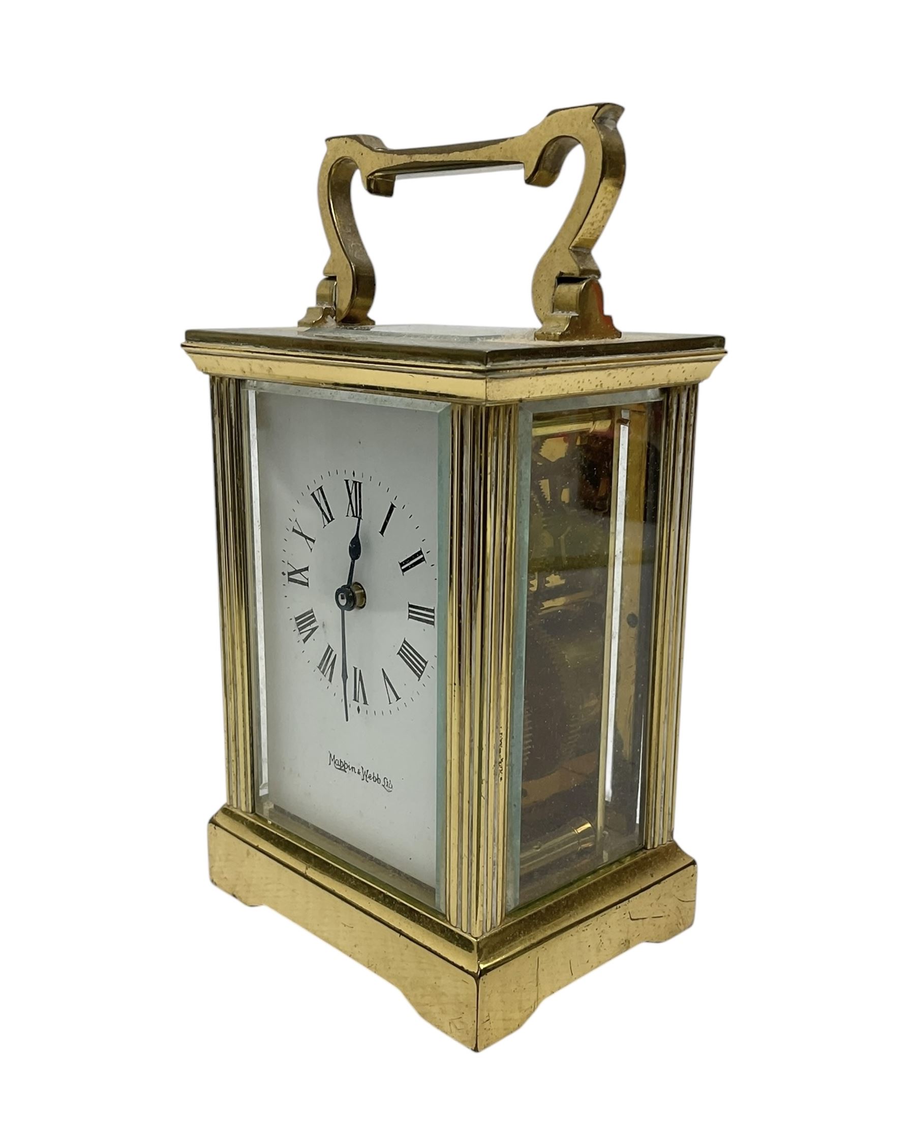 Mappin & Webb 20th century carriage clock. Lever platform escapement.