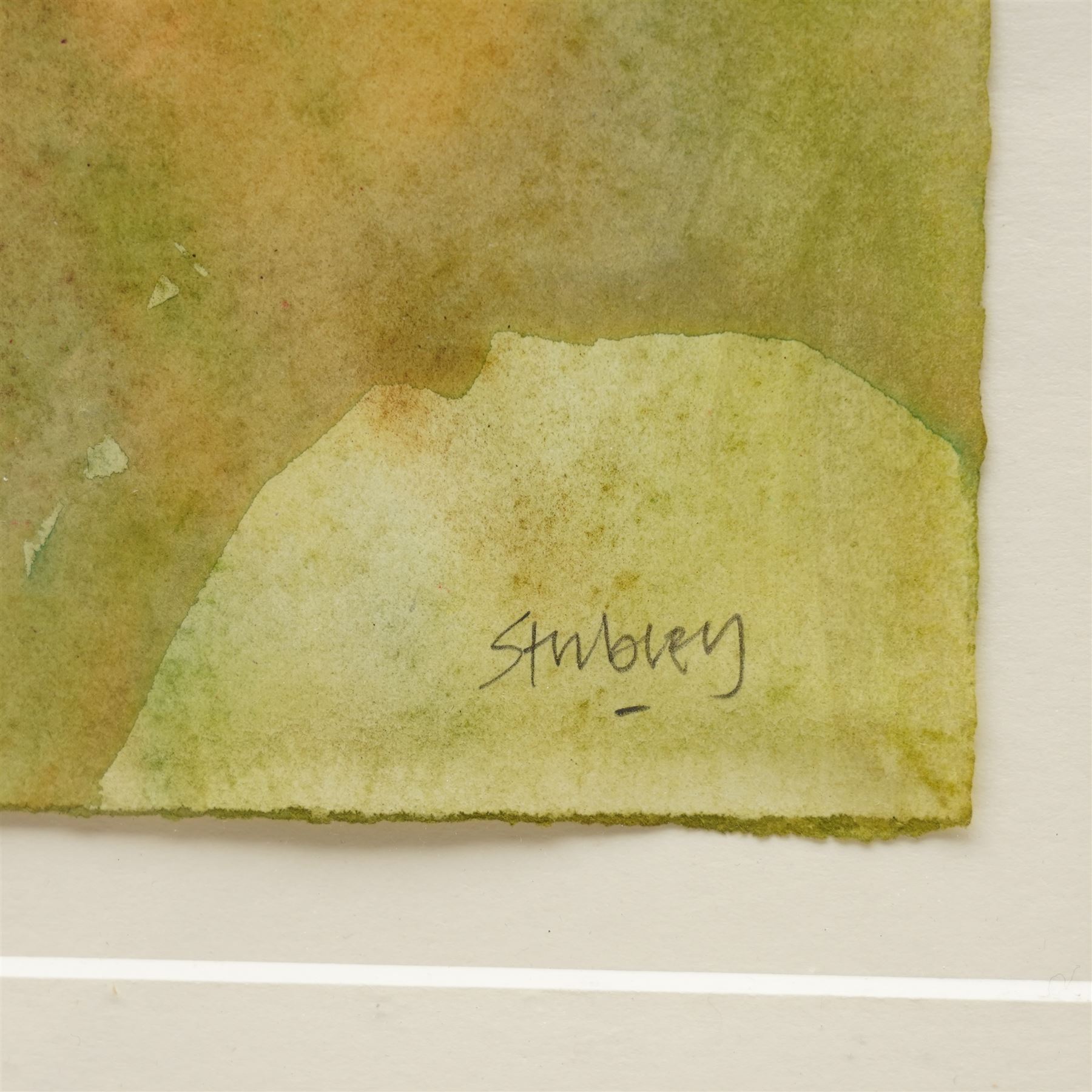 Trevor Hugh Stubley (British 1932-2010): 'Green Man/Autumnal Tree', watercolour signed 41cm x 29cm