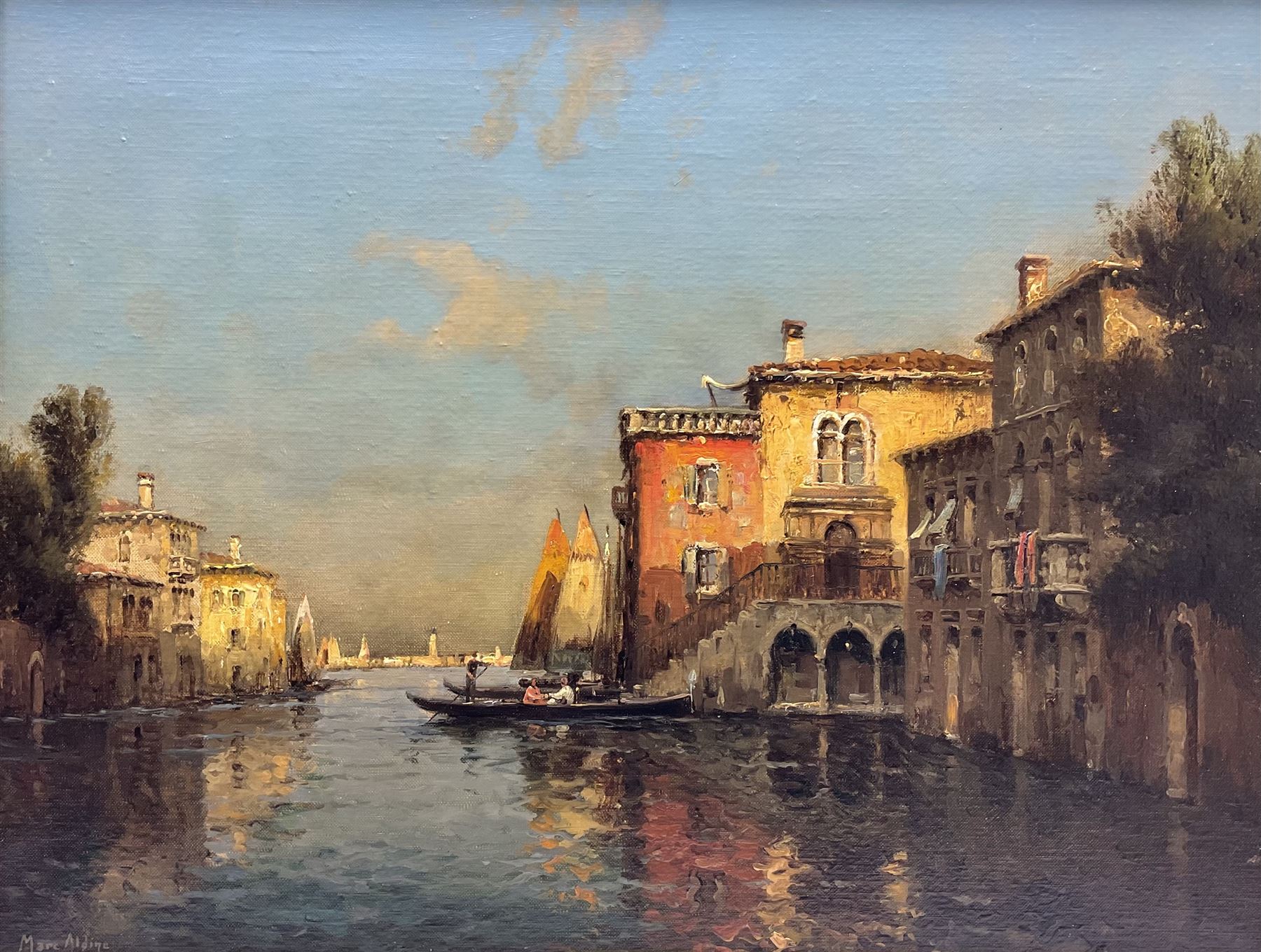 Marc Aldine (Antoine Bouvard Snr.) (French 1882-1956): 'Venice', oil on canvas signed 48cm x 63cm
Provenance: purchased by the vendor from The Willow Gallery, Weybridge, Surrey May 2003