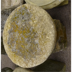  Staddle stone, with circular top, H66cm  