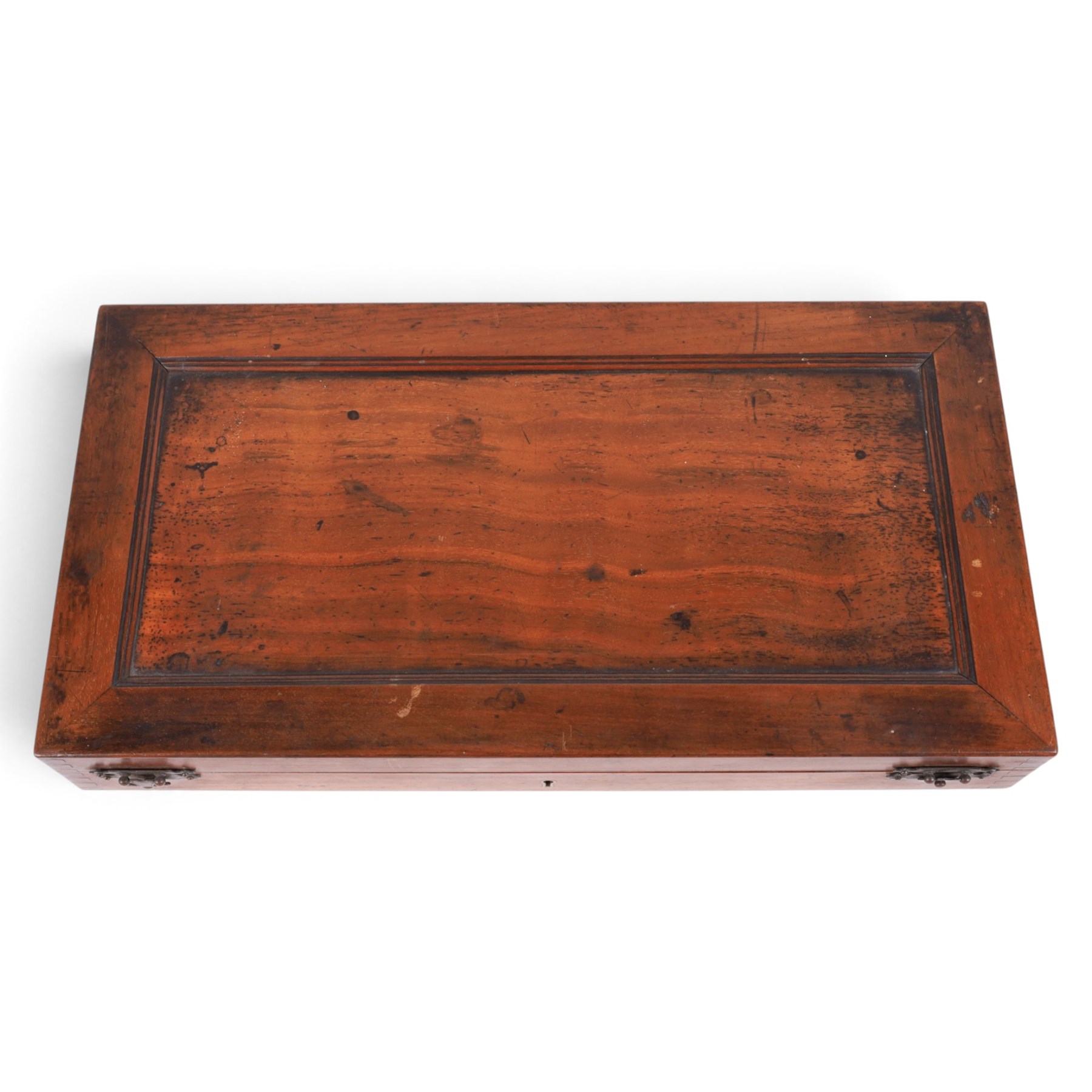 Holborn Surgical Instrument Co. Ltd set of opticians testing lenses, in fitted wooden box