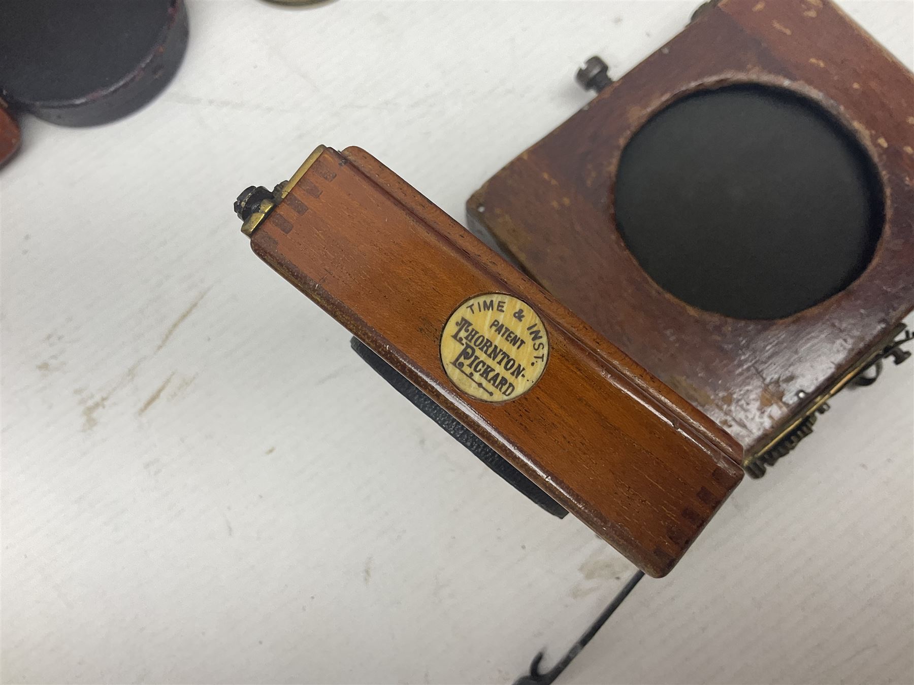 Selection of Brass Camera Lenses, to include Ross London lens 8 1/2 x 6 1/2, Beck Symmetrical lens, etc together with lens holders 