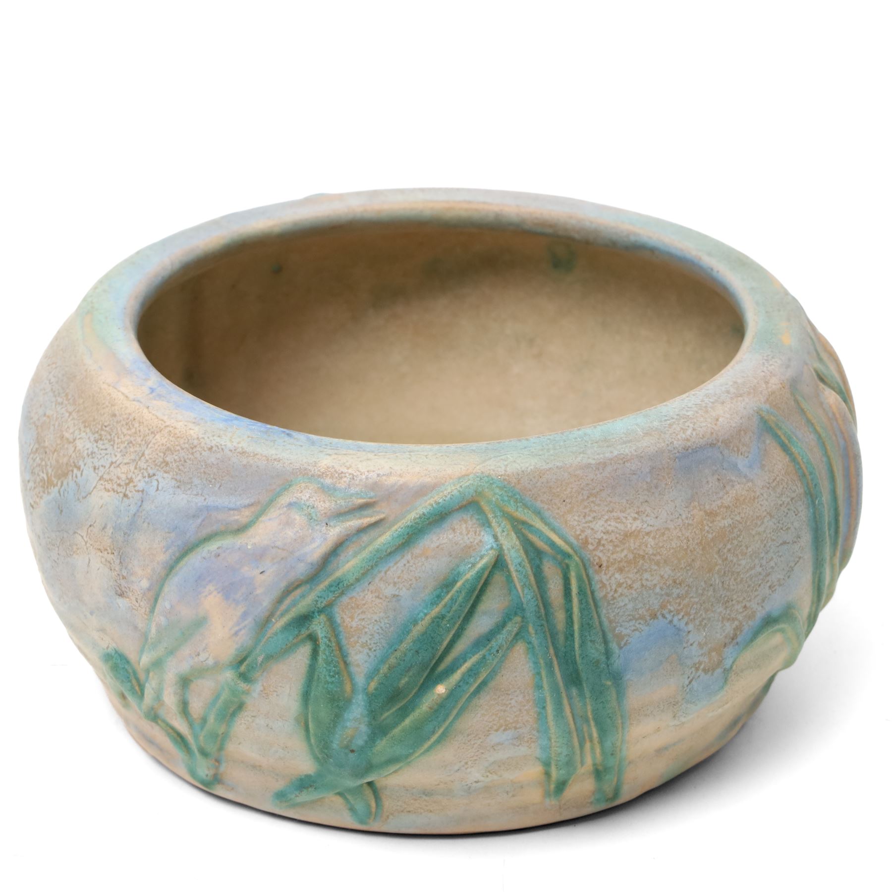 Collection of 1930s to 1940s Bourne Denby Danesby ware, with naturalistic decoration, vase H22.5cm (4)