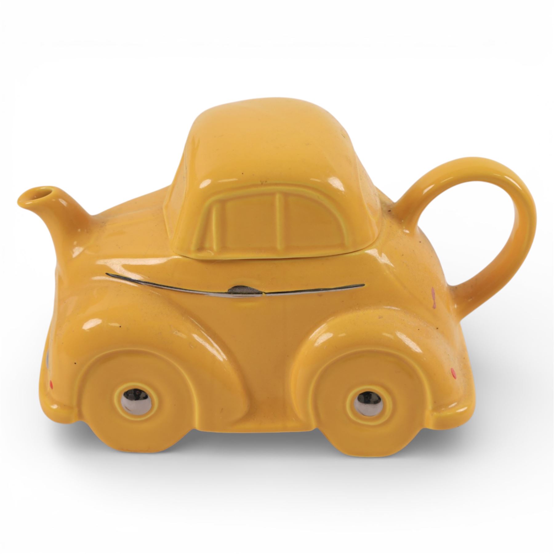 Wooden puffin, together with a Carlton Ware teapot and rabbit  