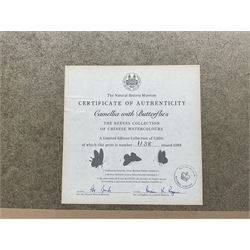 After Franz Andreas Bauer (Austrian 1758-1840): Botanical Studies, set of three limited edition prints for the Natural History Museum together with a set of four other prints from the Reeves Collection with British Museum stamps, certificates verso max 32cm x 21cm (7)