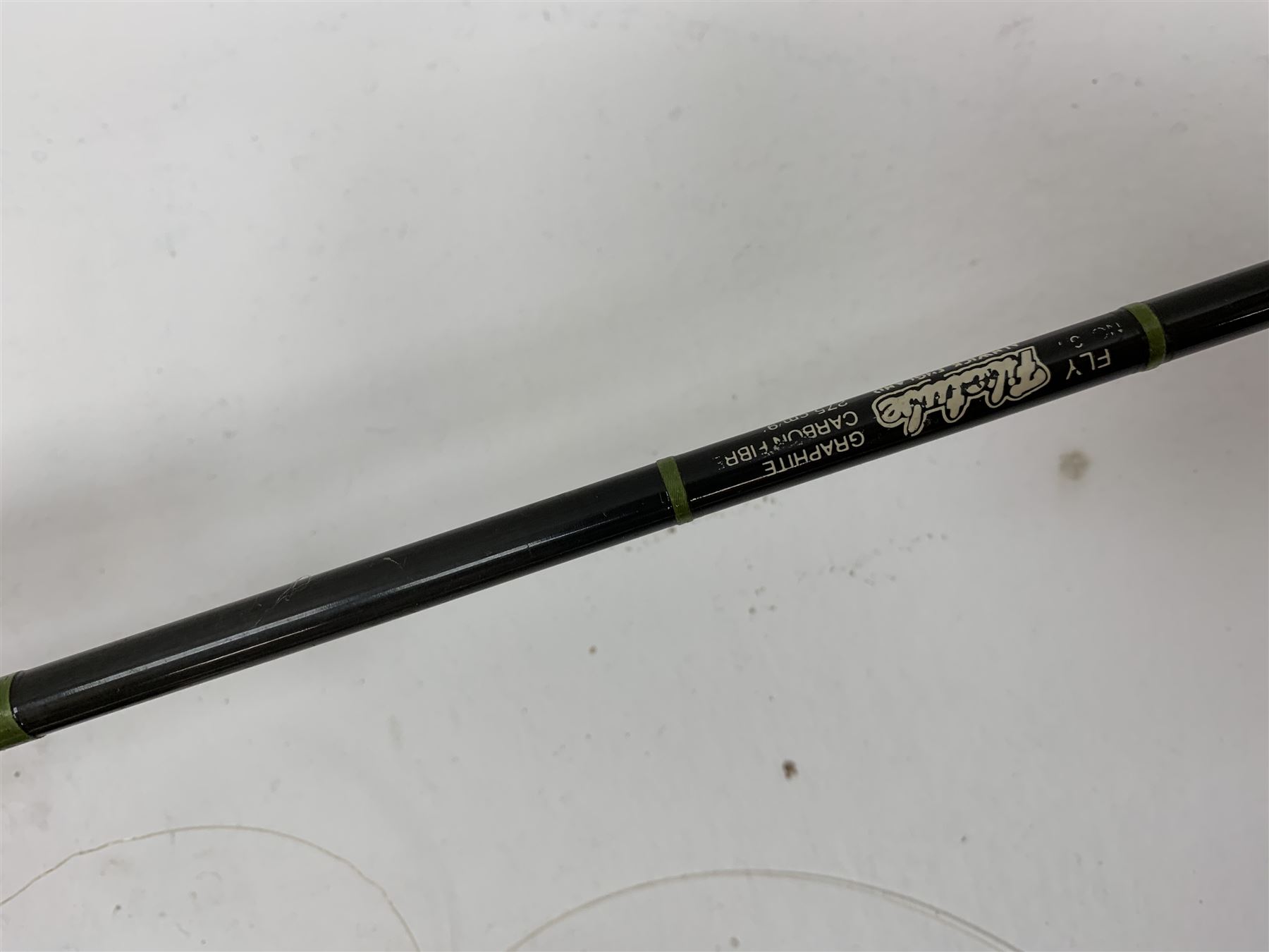 Fishing rods including 15ft IM6 carbon salmon rod  by Crawford Little (Bob Church),  fly rod with Rimfly Concept 375 reel etc, some in bags