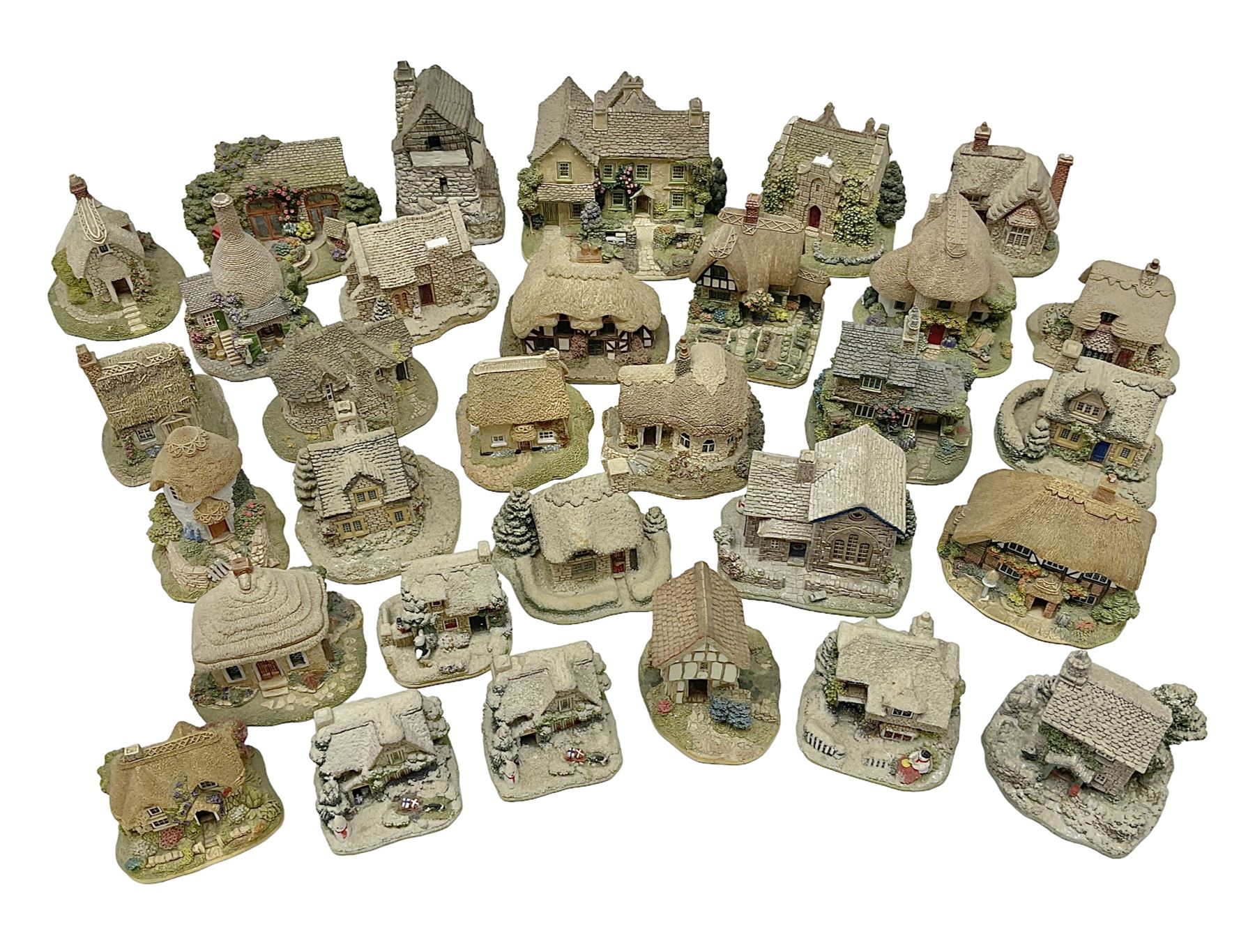 Thirty Lilliput lane, to include Hill Top, Bottle Oven, April Cottage, Thimble Cottage, Honeysuckle III, Gullivers Pantry etc