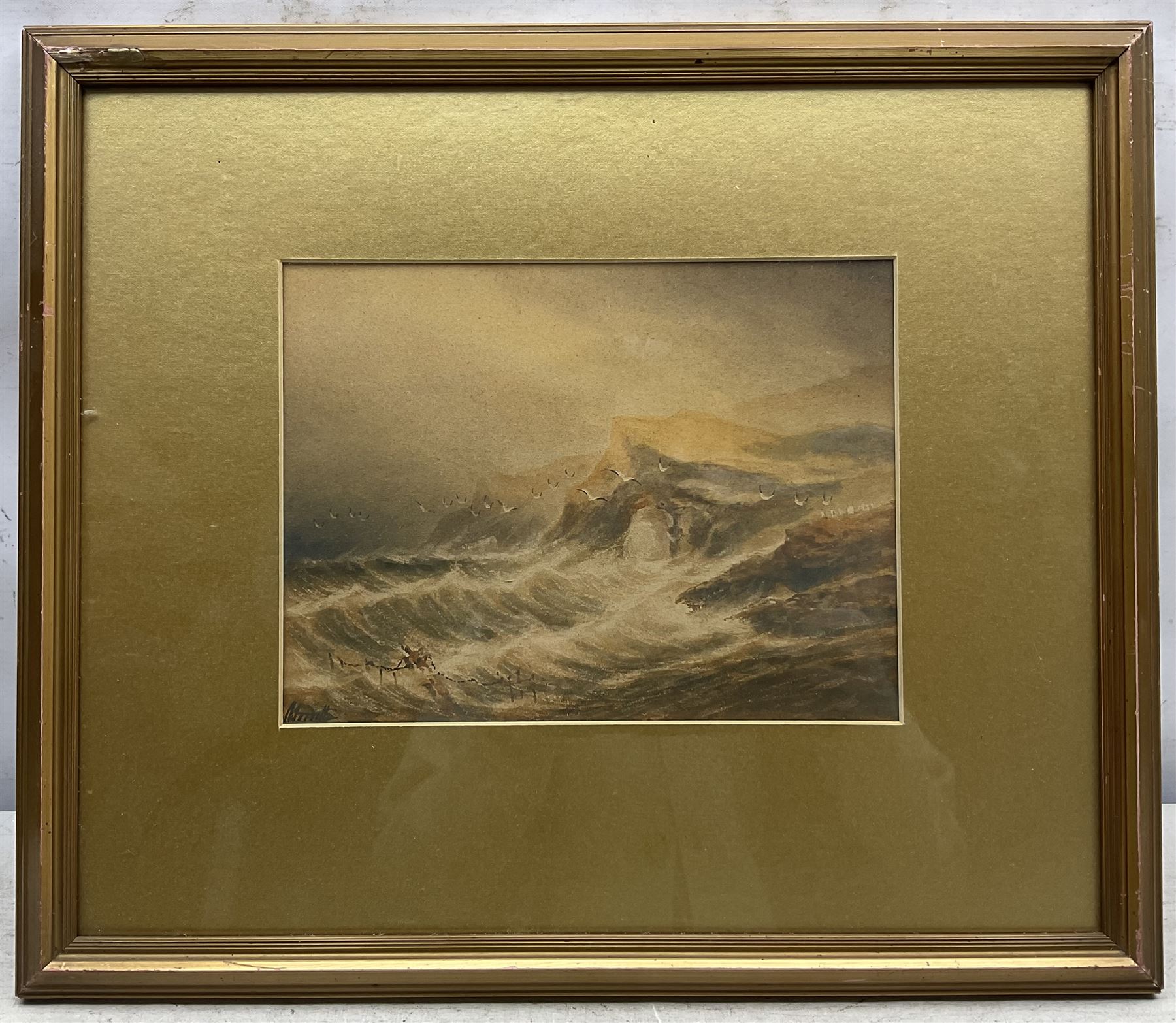 A Smith (British 19th Century): Sea Scenes, pair watercolours signed 19cm x 26cm (2)