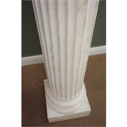 Composite Ionic style column, on square base, H220cm  
