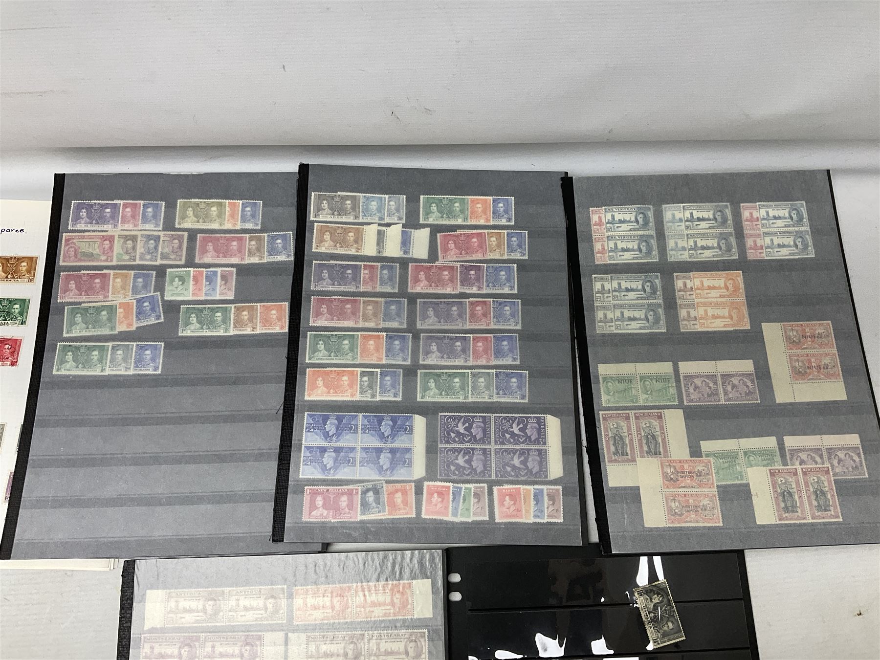 Stamps including various King George VI 8th June 1946 Victory, various 1923-1948 Silver Wedding, Malaya, Cyprus, China overprints on Hong Kong etc, housed on stockbook/album pages 