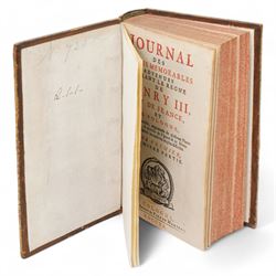 Pierre de L'Estoile - 'Journal des Choses Memorables Advenues de Henry III' published in French by P Marteau, Cologne two volumes 1720 in full calf (2), De Vigny, Alfred - 'Theatre Complet' pub. 1848 half calf, 'Cinq-Mars' pub 1898, De Stendhal - 'La Peintre en Italie' 1864 and H Taine - 'Voyage en Italie' two volumes bound together 1880, all published in French (4)