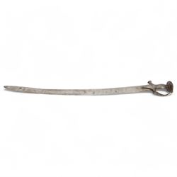 African Sudanese side-arm dagger with brass handle with cross detail, in leather scabbard, together with a collection of swords 