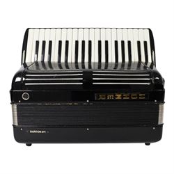 Hohner Bariton 371 basso piano accordion, with 37 keys, in black gloss finish, with carry ...