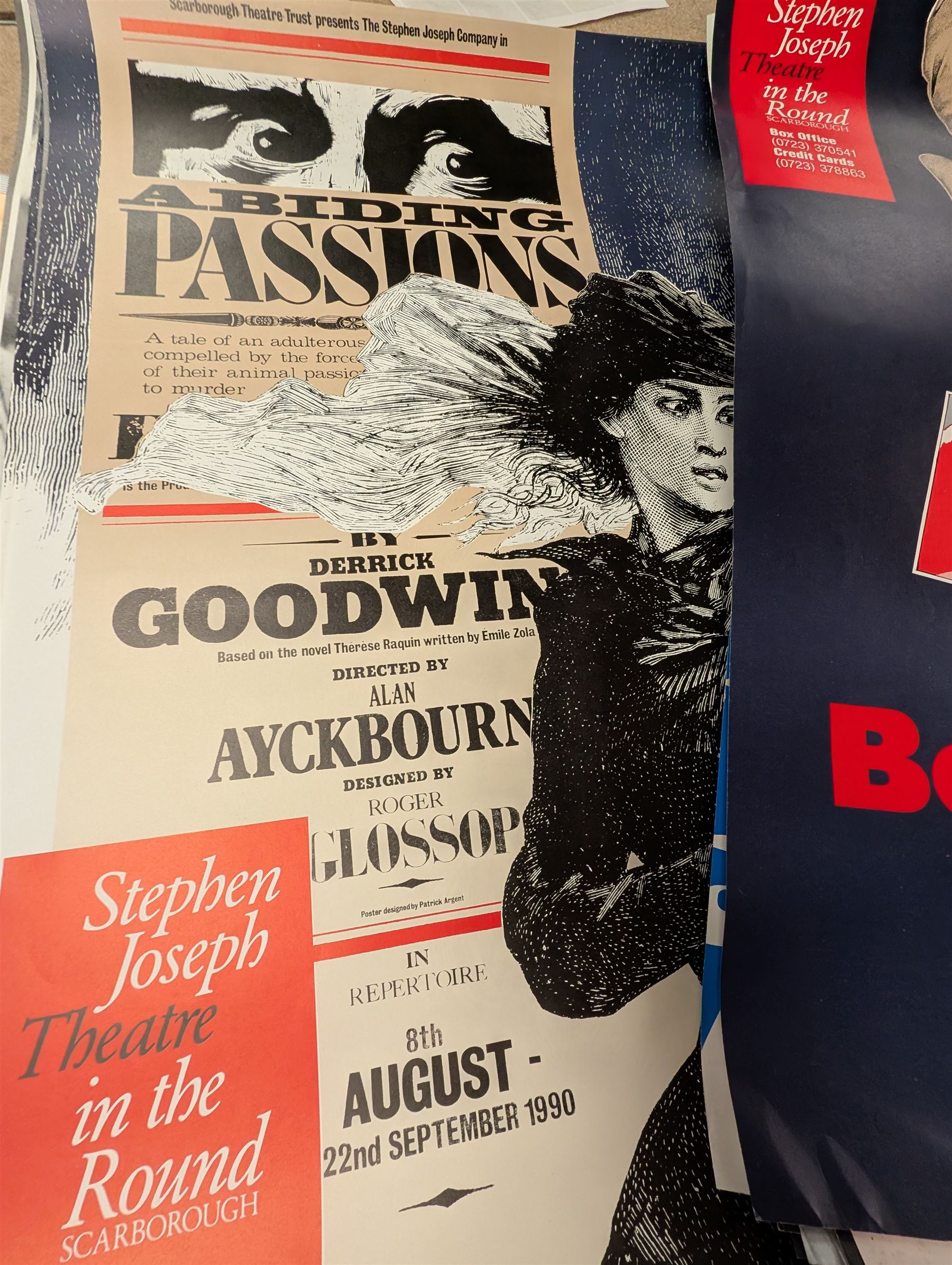 Approximately 50 Stephen Joseph Theatre posters, including several signed examples with signatures of Alan Ayckbourn and cast members, together with theatre programmes and other ephemera
