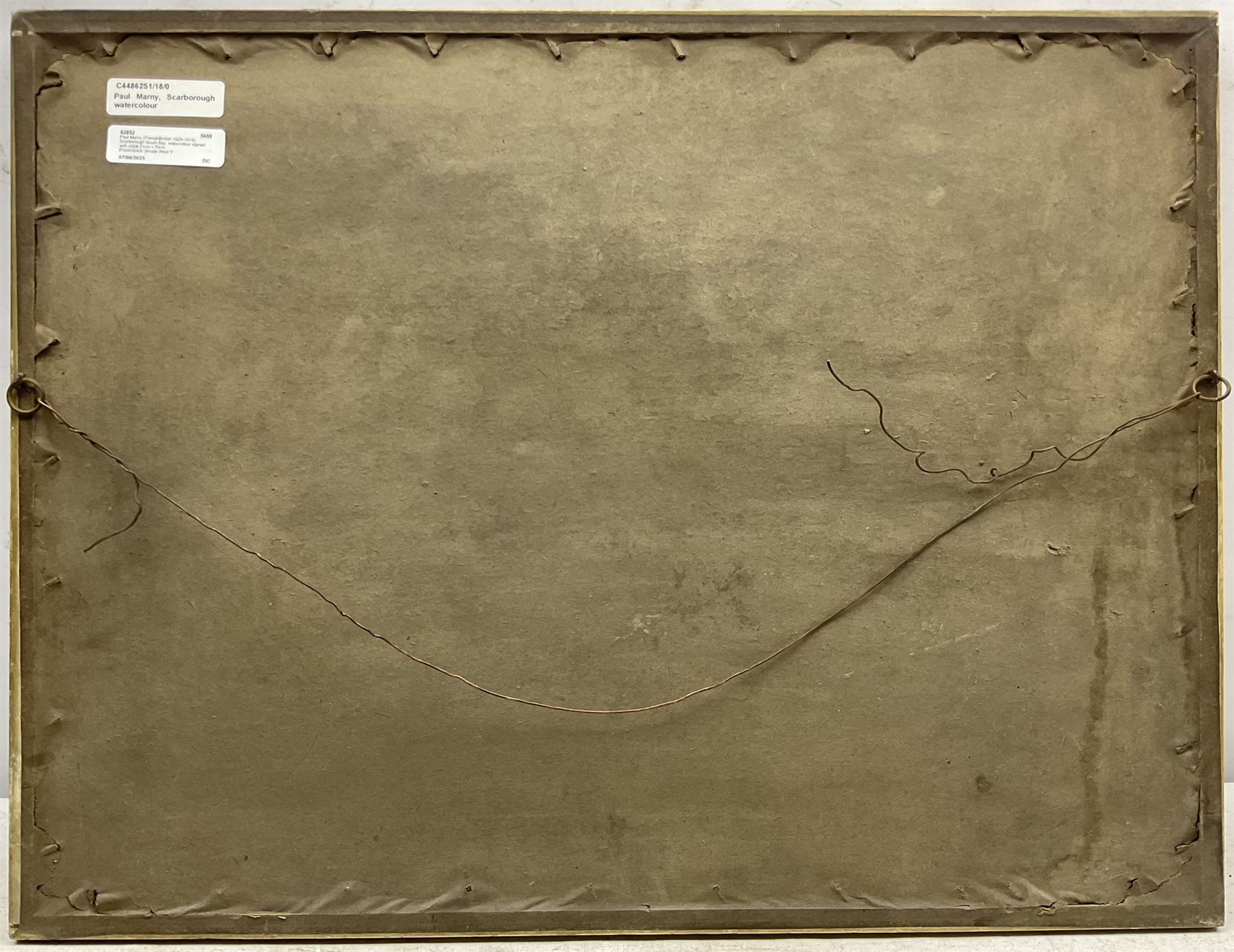 Paul Marny (French/British 1829-1914): Scarborough South Bay, watercolour signed with initial 21cm x 33cm 
Provenance: private West Yorkshire collection, purchased David Duggleby Ltd 3rd June 2017 Lot 16