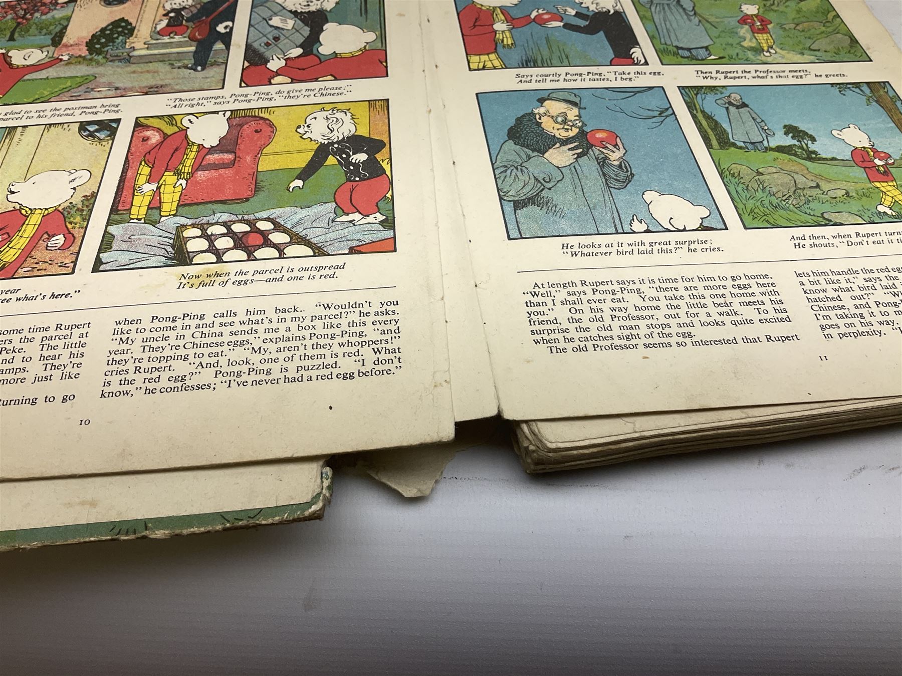 Collection of Vintage children's annuals, to include a number of Rupert the Bear examples dating from the 1940's, comprising 'The New Rupert Book' 1947, 'More Adventures of Rupert' 1947, 'A New Rupert Book' 1945, 'Rupert In More Adventures' 1944,  'More Rupert Adventures' 1943 and two examples of 'The Rupert Book' dated 1941 and 1948