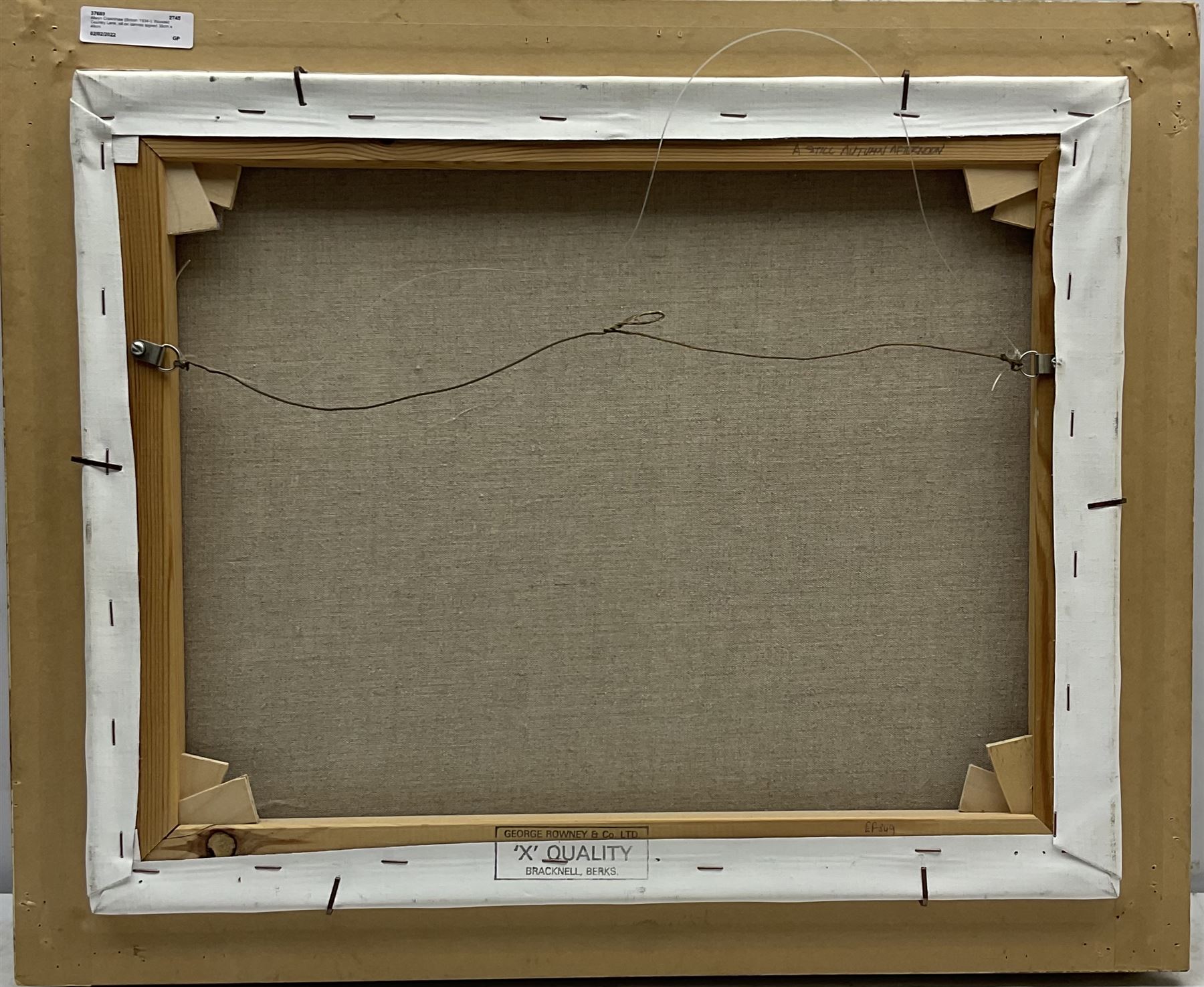 Alwyn Crawshaw (British 1934-): Wooded Country Lane, oil on canvas signed 39cm x 49cm