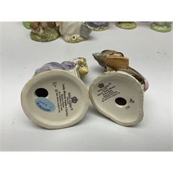 Twelve Royal Albert Beatrix Potter figures, including Mr Alderman Ptolemy, Peter Rabbit and This Pig Had None, etc, some boxed, together with four Royal Worcester Noddy figures, including Big Ears and PC Plod, boxed