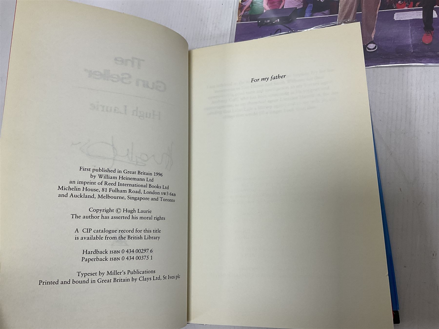 Signed books and ephemera, including Michael Palin Diaries 1969-1979, The Sparks Brothers, Hugh Laurie The Gun Slinger etc 