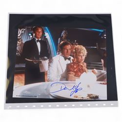 Collection of signed stills and promotional photographs, mostly Sci-Fi TV and film related, including Andy Serkis, Warwick Davis, James Earl Jones, Leroy James, Leonard Nimoy, Billy West, Robert Vaughn, Shane Rimmer, Ethan Phillips etc, all with certificates of authenticity, contained within dark green album