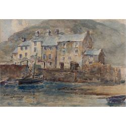 James Ulric Walmsley (British 1860-1954): Polperro - Cornwall, watercolour signed 19cm x 27cm