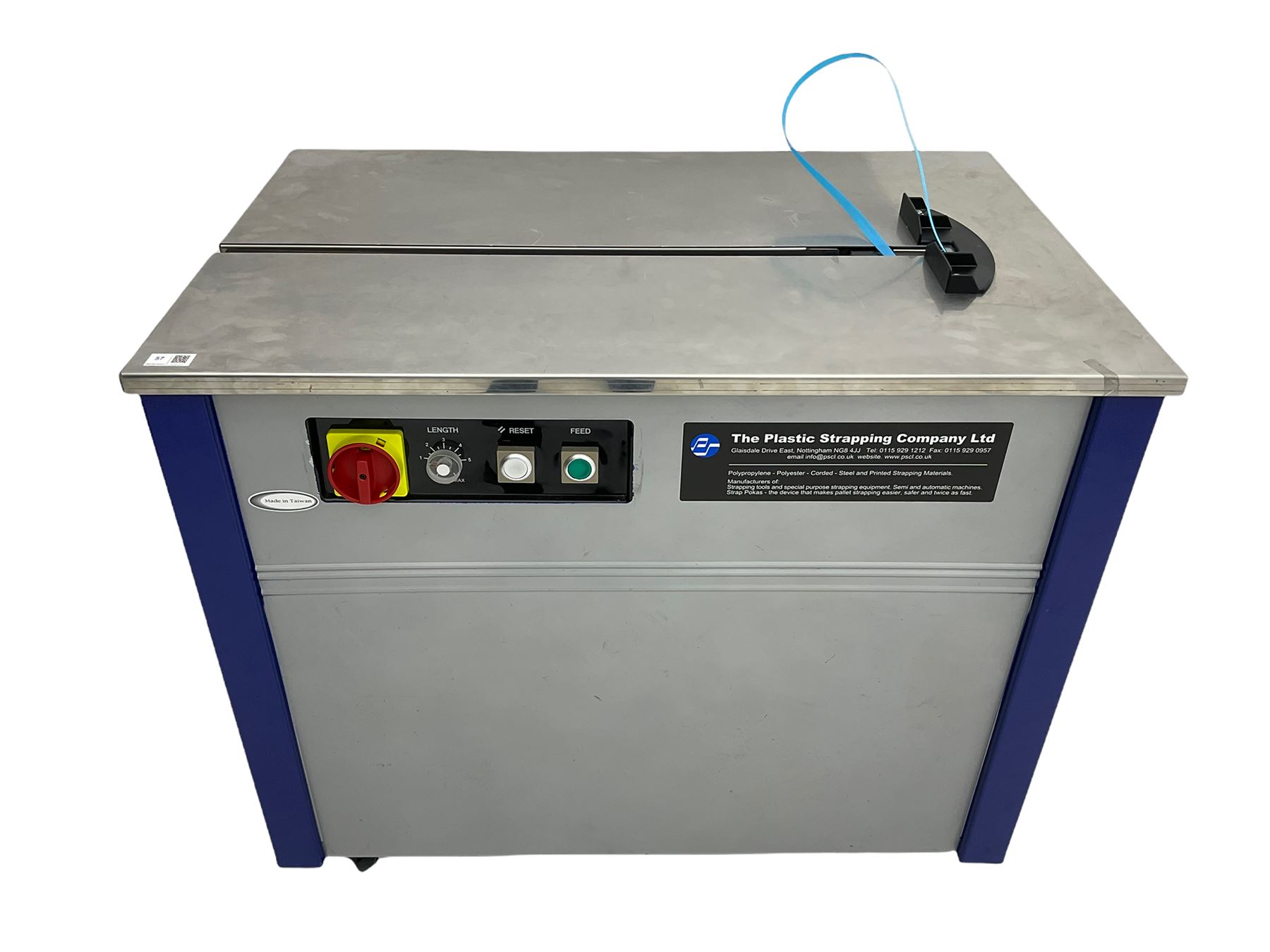 Semi Automatic Pallet Strapping machine Model Type - TMS300
 
 - THIS LOT IS TO BE COLLECTED BY APPOINTMENT FROM DUGGLEBY STORAGE, GREAT HILL, EASTFIELD, SCARBOROUGH, YO11 3TX