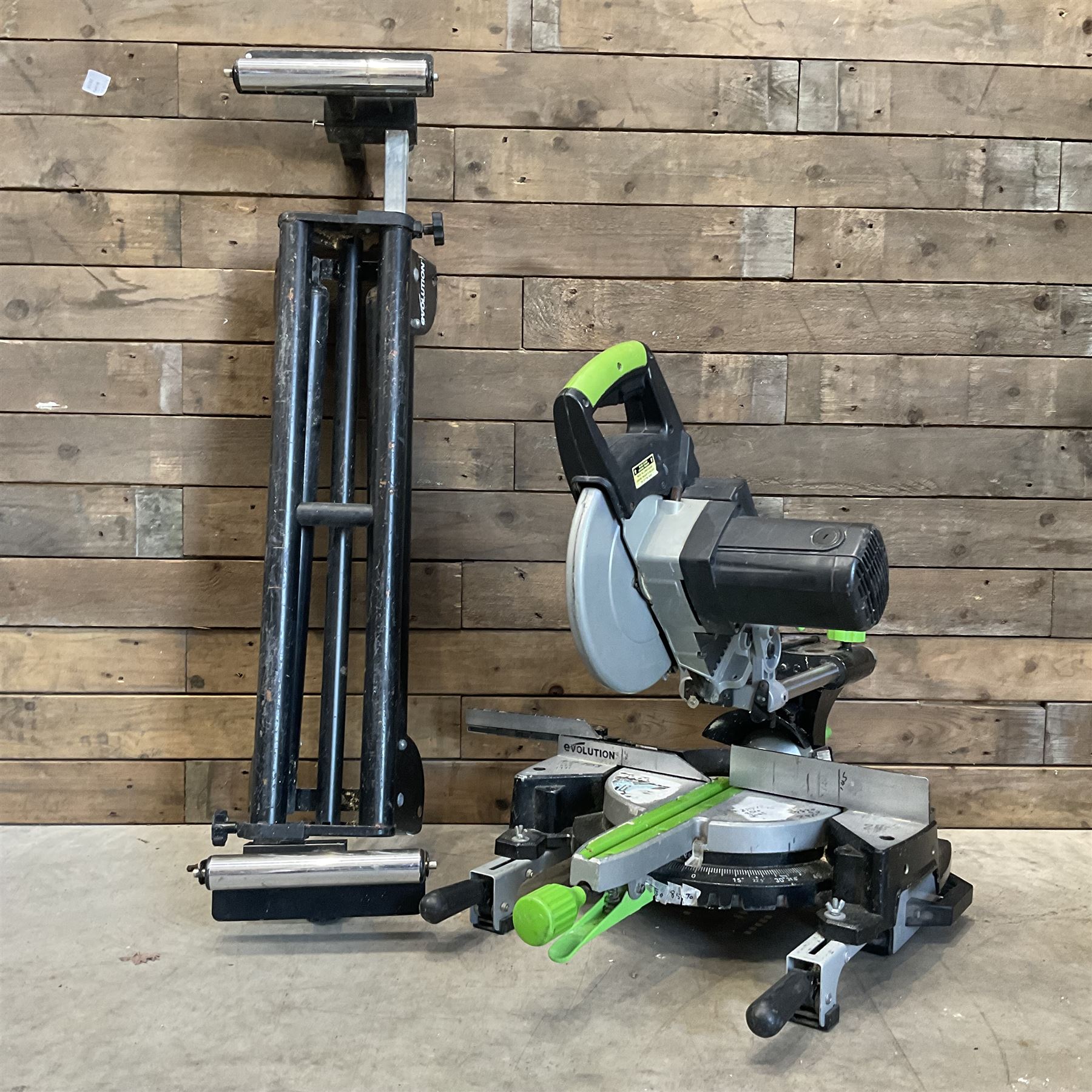 Evolution FURY3-XL mitre saw with stand