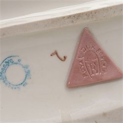 Royal Dux porcelain figure of shepherdess and sheep, impressed no. 2983 and pink triangle, H24cm 