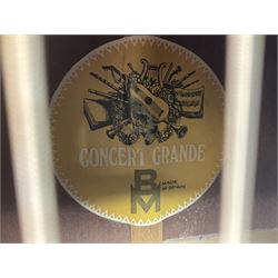 Harmony Model H6360 acoustic guitar in mahogany with spruce top, L103cm overall; and 1970s B&M (Barnes & Mullins) Concert Grande acoustic guitar, L101.5cm overall; each in hard carrying case (2)