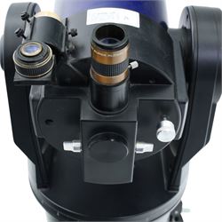 Meade ETX-125 telescope, reflector telescope with tripod, Autostar controller and seven eyepieces, contained in a Meade flight case