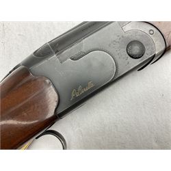 Italian Beretta Model 686 Onyx 12-bore double barrel over-and-under boxlock ejector shotgun, the 74.5cm barrels with ventilated top rib, walnut stock with chequered pistol grip and fore-end, single selective trigger Fore-end no.38044 Barrels no.5314 Action no.F38044B; together with set of five chokes (two fitted) SHOTGUN CERTIFICATE REQUIRED