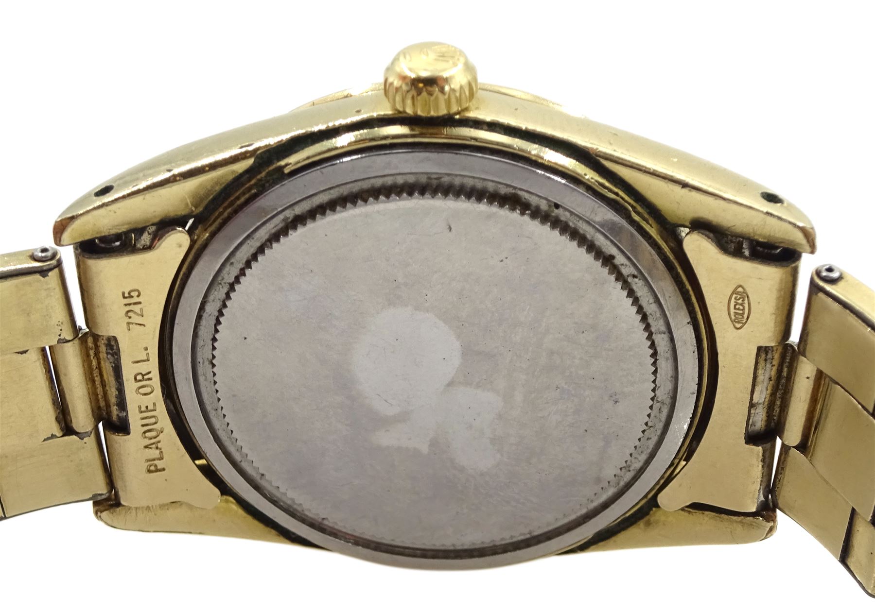 Rolex Oysterdate Precision gold-plated gentleman's wristwatch, model No. 6694, serial No. 616468, on original strap, boxed