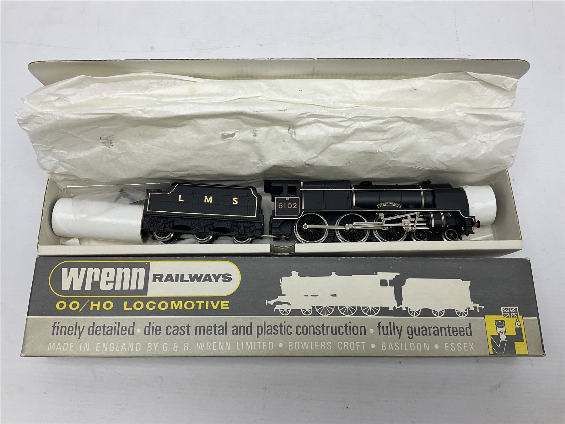 Wrenn '00' gauge - Class 6P (Royal Scot) 4-6-0 locomotive 'Black Watch' No.6102 in LMS Black; boxed with instructions.