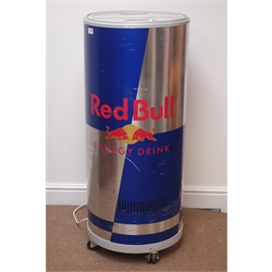  Red Bull can shaped refrigerator, W46cm, H107cm (This item is PAT tested - 5 day warranty from date of sale)  