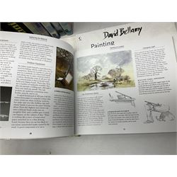 Eight books by David Bellamy on watercolour painting; and two bound volumes of Pennine Magazine 1981-84 (10)