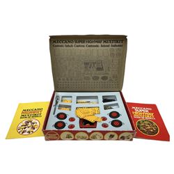 Meccano - Super Highway Multikit, No.2 Construction Kit and 07807 Farm Tractor Construction Kit; all boxed with instructions; and quantity of Plastic Meccano with Sets 300/400 instructions.