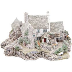 Four Lilliput Lane models, comprising Oakwood Smithy, We Plough the Fields and Scatter, Bluebell Farm and Highghyll Farm