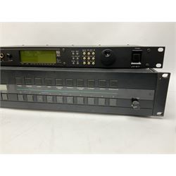 Kurzweil Ensemble Expander model 1000EX serial no.88070661; and Yamaha MU100R tone generator serial no.NP01899; both with leads (2)