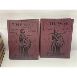 Wilson H.W. (Ed.): The Great War. The Standard History of the All-Europe Conflict. 1914-1919 Amalgamated Press. Uniformly bound in maroon/black cloth; and The War Illustrated. Seven bound volumes (Ex.8) 1914-1919. (20)
