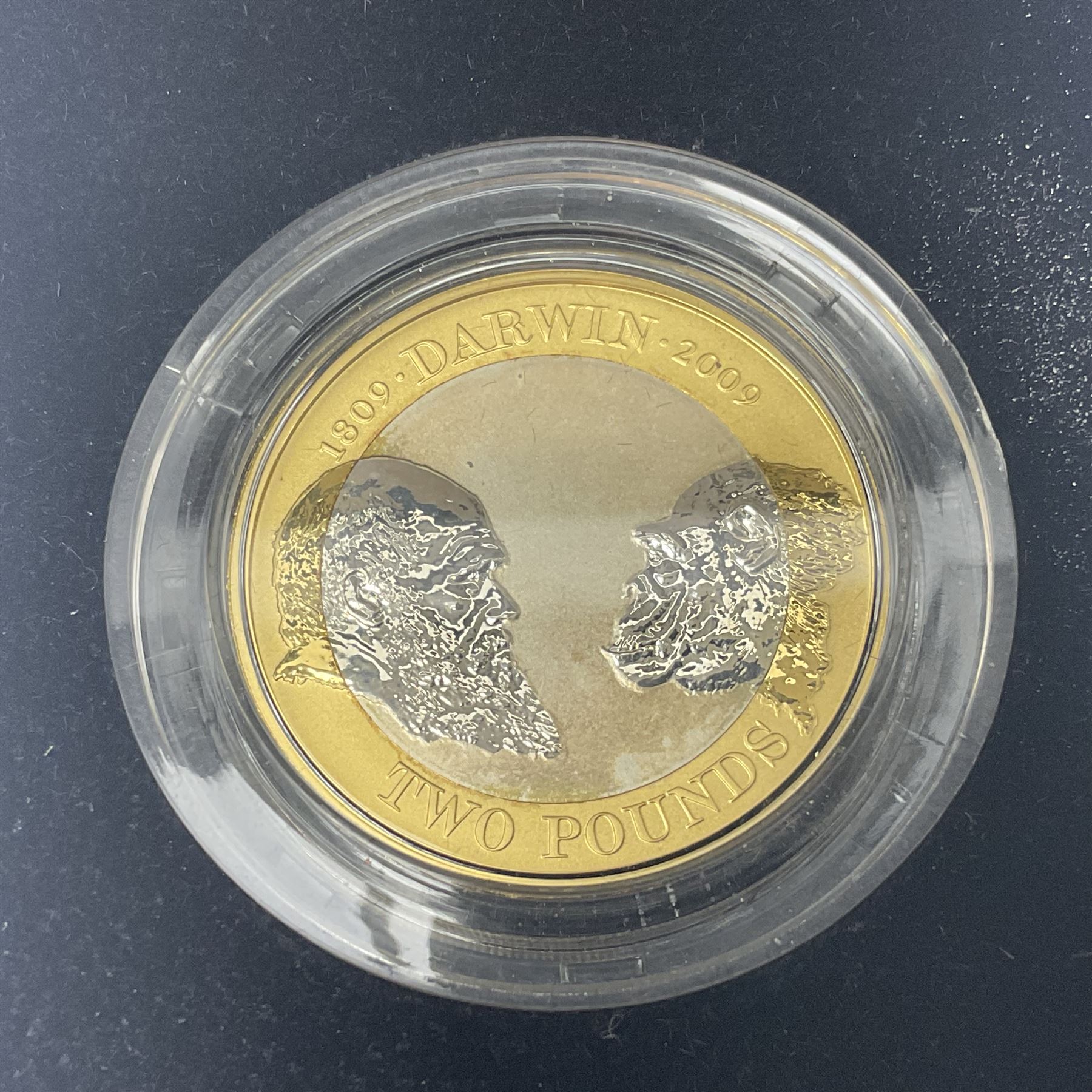 The Royal Mint United Kingdom 2009 'Charles Darwin' silver proof piedfort two pound coin, cased with certificate
