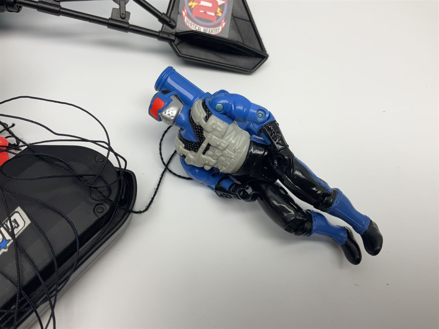 Early 90s Hasbro G.I.Joe vehicles including Storm Eagle and Cobra Earthquake, and sixteen early 90s 4 inch figurines to include Slice, Undertow, Snake Eyes, Countdown and Desert Scorpion with various accessories 