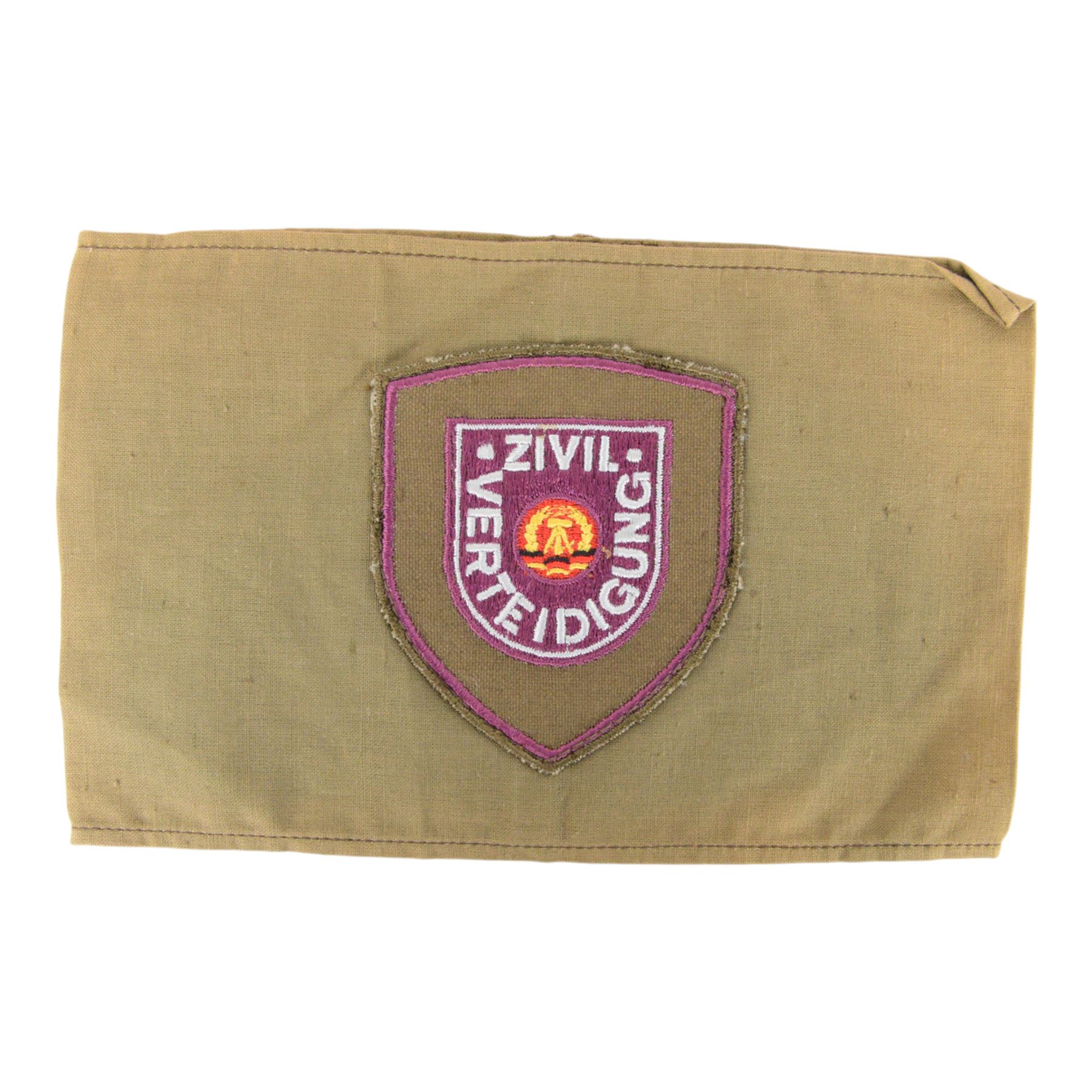 Seven foreign military armbands, comprising Soviet Aeroflot, three Dutch Engineers; 1st 2nd & 3rd class and three East German Civil Police, Streife & Helfer der Volkspolizei
