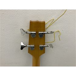 Westone Thunder 1-A elm four-string electric bass guitar, serial no.4052670 L111cm