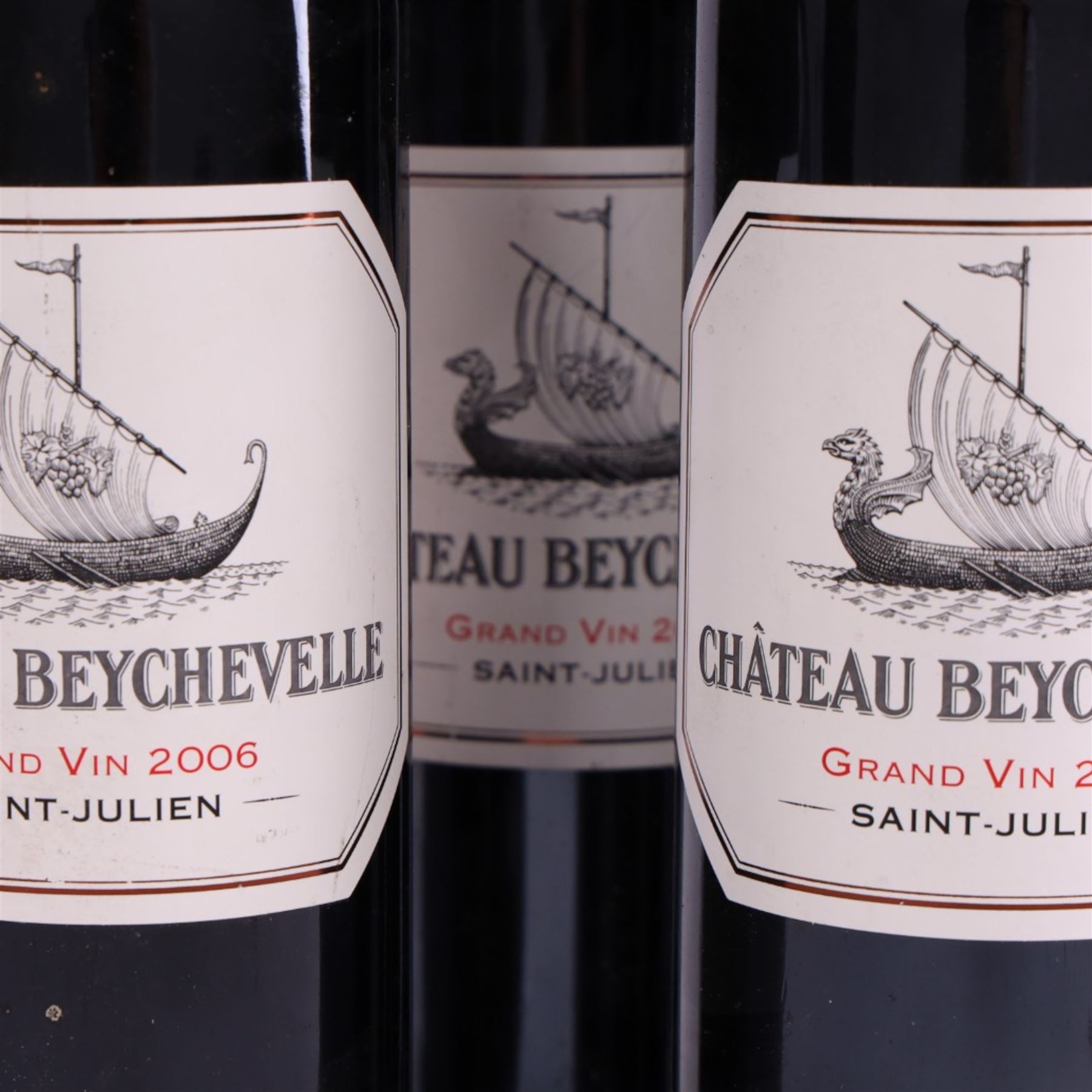 Chateau Beychevelle, 2006 Saint-Julien, five bottles, 750ml, 30% vol 