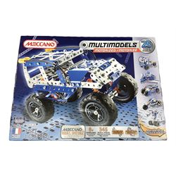 Meccano - unopened Multimodels Set No.6024139; Army Construction Set, boxed with instructions and part used decal sheet; and part No.2 Motorised Construction Set, boxed with instructions (3)